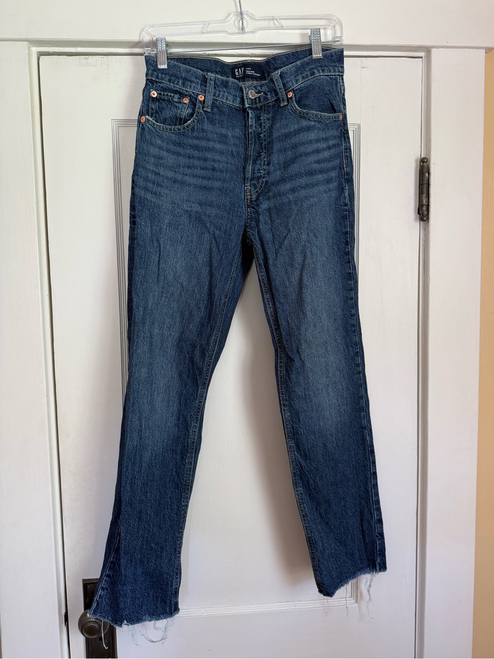 GAP High Rise Cheeky Straight Dark Denim 4/27L